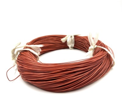 30AWG 0,06 мм? Медный провод в силиконовой изоляции (коричневый, UL3135) LFW-30Br