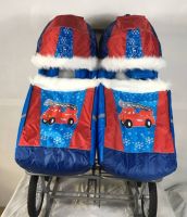 Санки-коляска для двойни (пожарная машина-к)