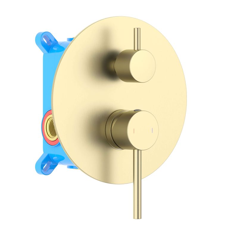 Смеситель для ванны и душа Aquatek Европа, золото шлифованное AQ1346BG