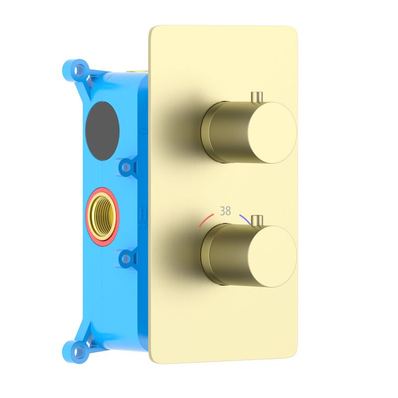 Смеситель для ванны и душа Aquatek Европа, золото шлифованное AQ1392BG