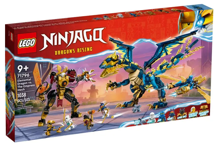 LEGO Ninjago 71796 Elemental Dragon vs. The Empress Mech, 1038 дет.
