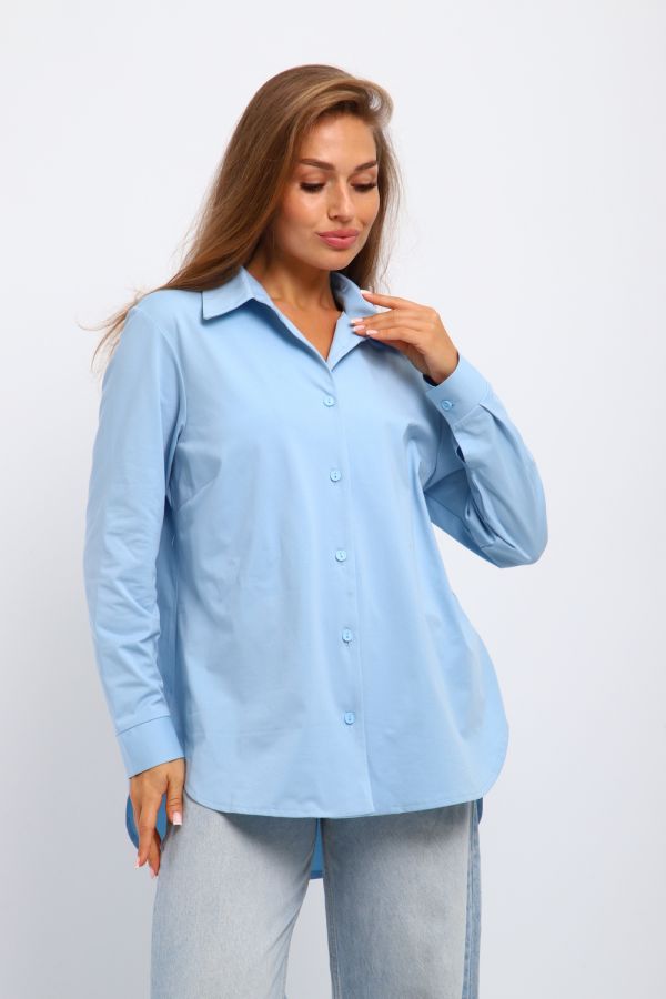Женская рубашка 31985 [голубой]