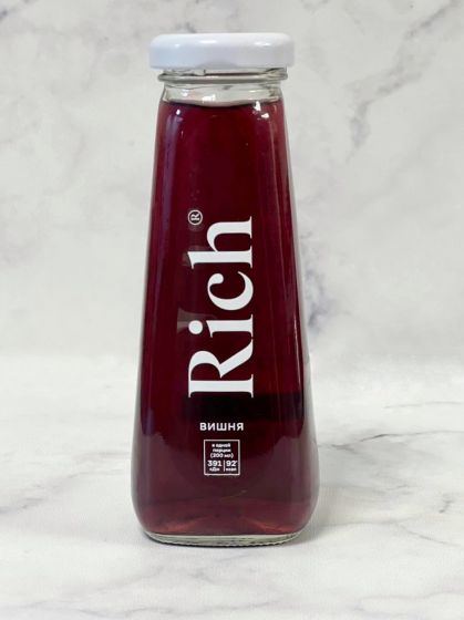 Сок Rich Вишня, в стеклянной бутылке, 0.2 л