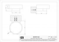 Мыльница Gessi Incastri Light Smoke 75401 настенная круглая схема 2