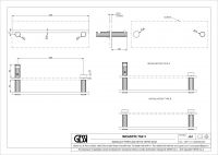 Полотенцедержатель Gessi Incastri 75511 35 см для крепления на стекло схема 2 Полотенцедержатель Gessi Incastri 75511 35 см для крепления на стекло схема 2