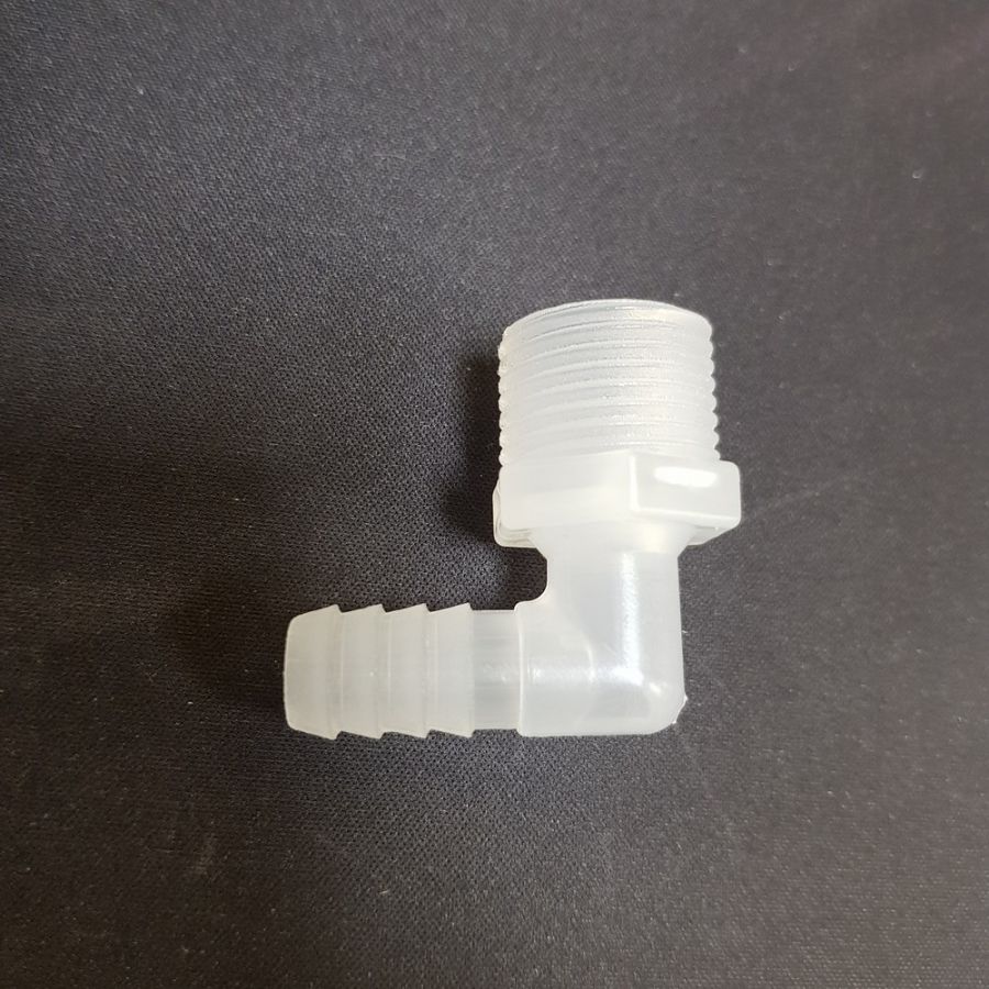 Штуцер угловой 1/2" НР - 10мм ёлочка (1 штука)