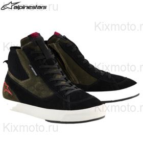 Мотоботы Alpinestars Stated Drystar, черно-зеленые