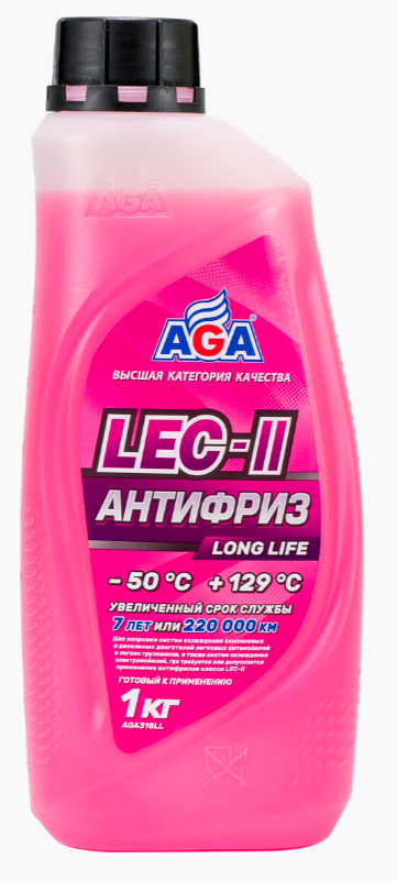 AGA LEC-II LONG LIFE, розовый, –50 °С, 1кг