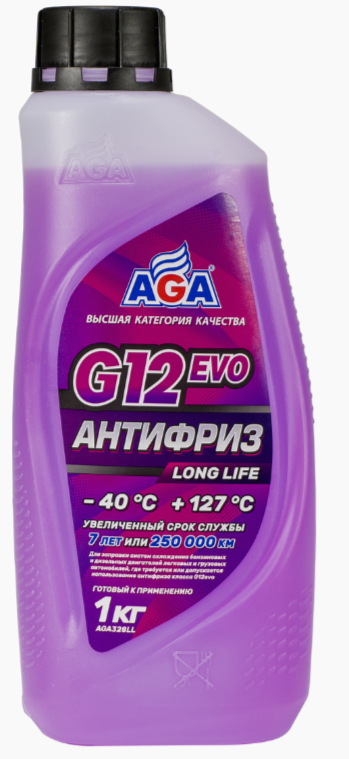 AGA G12evo LONG LIFE, фиолетовый, –40 °С, 1кг