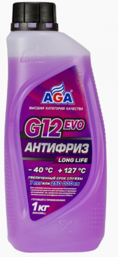 AGA G12evo LONG LIFE, фиолетовый, –40 °С, 1кг