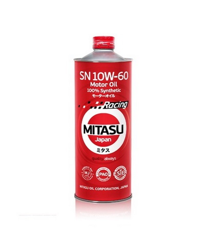 MITASU RACING MOTOR OIL SN 10W-50, 1л
