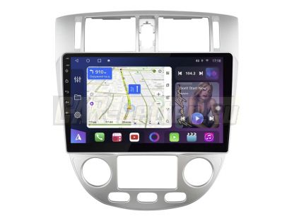 Магнитола Chevrolet Lacetti 2004-2013, рамка серебро, климат, Farcar (TM3014M)