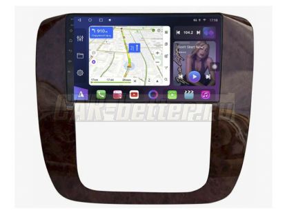 Магнитола Chevrolet Tahoe GMT900 2007-2013, рамка коричневая, Farcar (TM1174M)