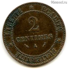 Франция 2 сантима 1883 A