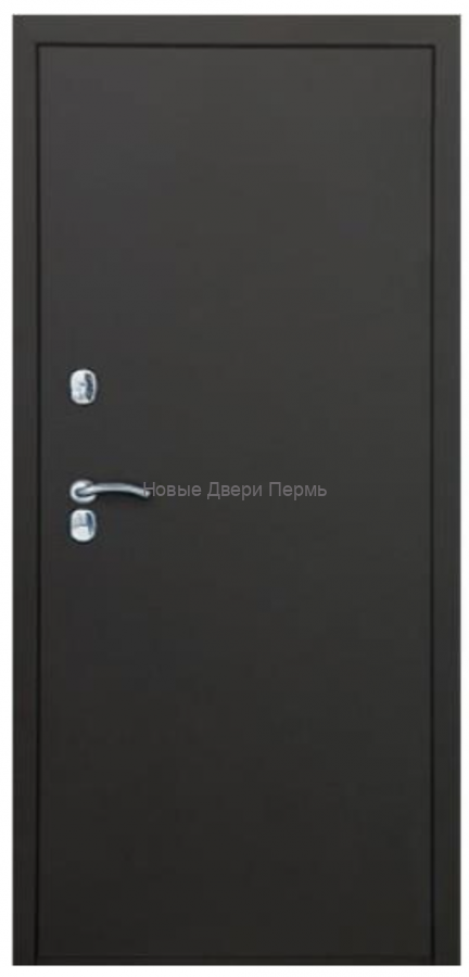 Входная дверь «Аляска» с терморазрывом: цвет Антрацит снаружи, белая МДФ внутри