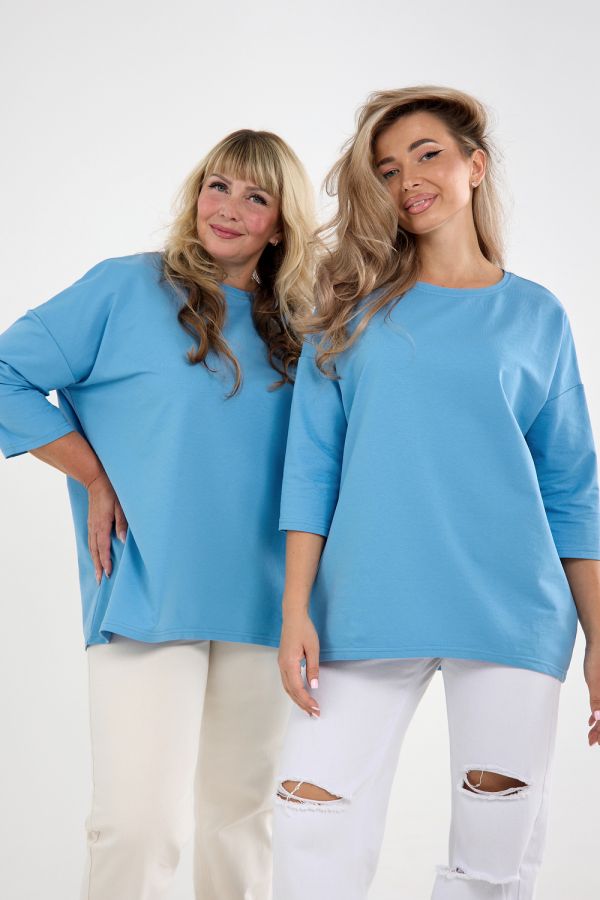 Кофта Футер life [голубой]