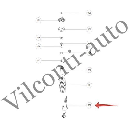 АМОРТИЗАТОР ПЕРЕДНИЙ ПРАВЫЙ TANK 500 2905322XGW04A 100% ОРИГИНАЛ