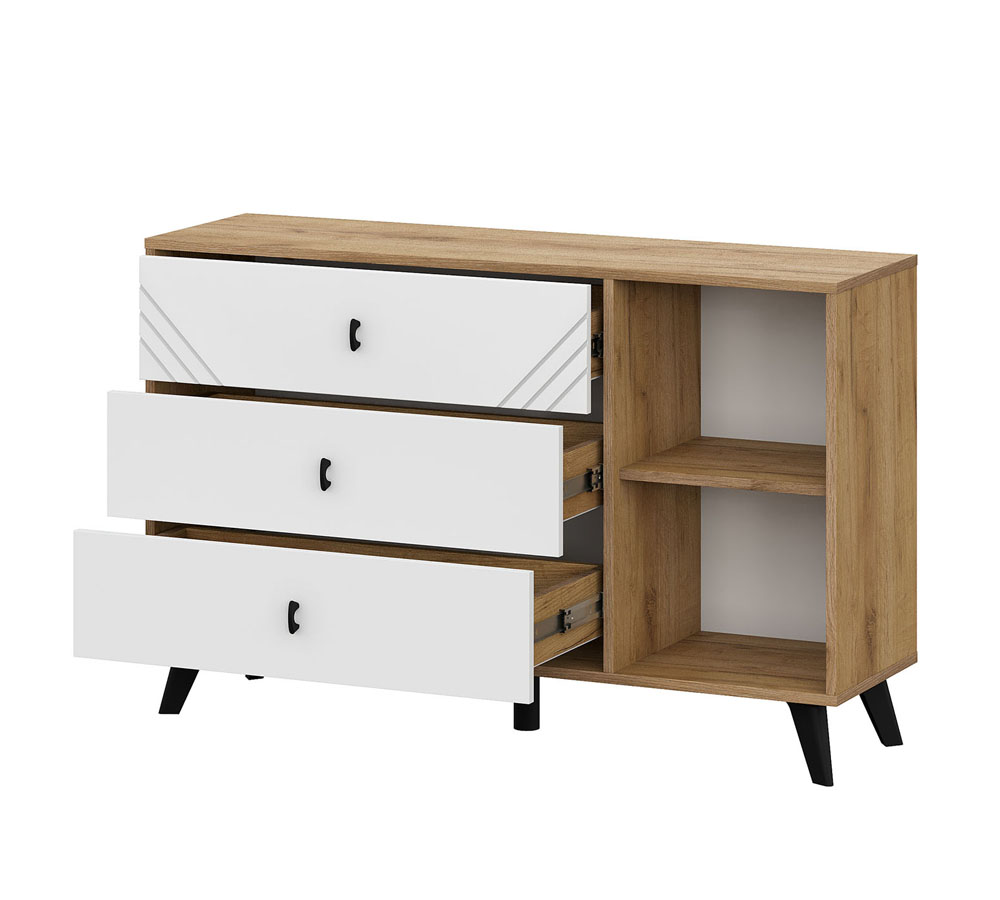 Модульная система "Байкал" Комод 3 ящика (со створкой)