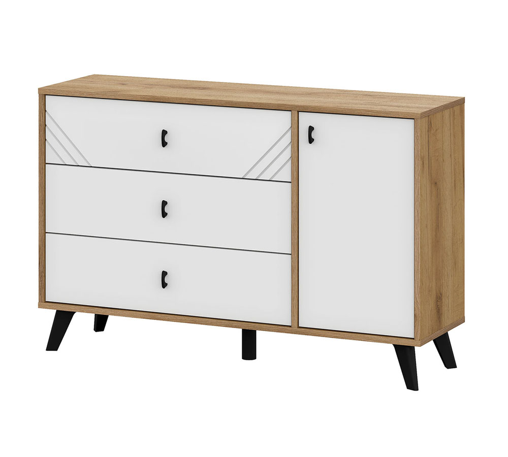 Модульная система "Байкал" Комод 3 ящика (со створкой)