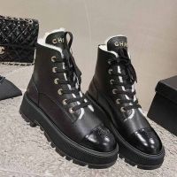 Ботинки Chanel с мехом Premium