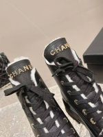 Ботинки Chanel с мехом Premium
