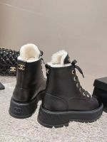 Ботинки Chanel с мехом Premium