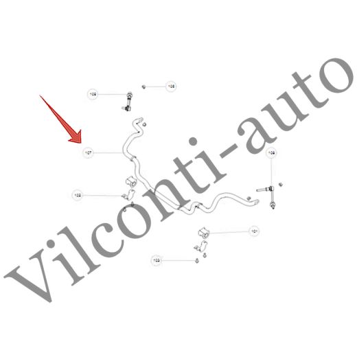 СТАБИЛИЗАТОР ПОПЕРЕЧНОЙ УСТОЙЧИВОСТИ ПЕРЕДНИЙ TANK 300 2906100XKM01B 100% ОРИГИНАЛ