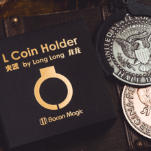 Профессиональный держатель L Holder (НА ДВЕ Jumbo Coins 2.7"-3.2") by Long Long & Bacon Magic