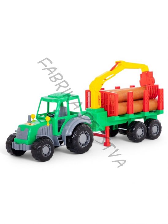 Трактор «Алтай» с полуприцепом-лесовозом