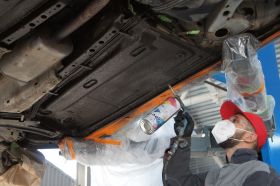 Антикоррозийная Обработка Задних Стоек Кузова на Автомобиле Варшавское шоссе 170Бс7