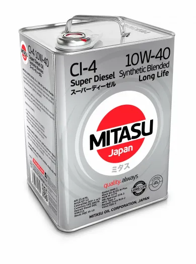 MITASU SUPER LL DIESEL CI-4 10W-40, 4л