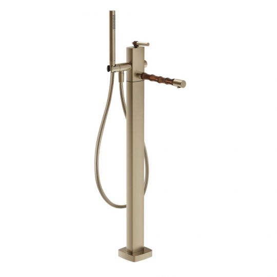 Смеситель для ванны Gessi Jacqueline 77028 напольный однорычажный с ручным душем схема 2