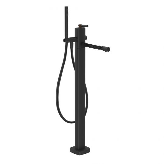 Смеситель для ванны Gessi Jacqueline 77028 напольный однорычажный с ручным душем схема 3