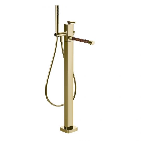 Смеситель для ванны Gessi Jacqueline 77028 напольный однорычажный с ручным душем схема 7