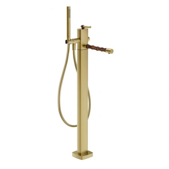 Смеситель для ванны Gessi Jacqueline 77028 напольный однорычажный с ручным душем схема 10