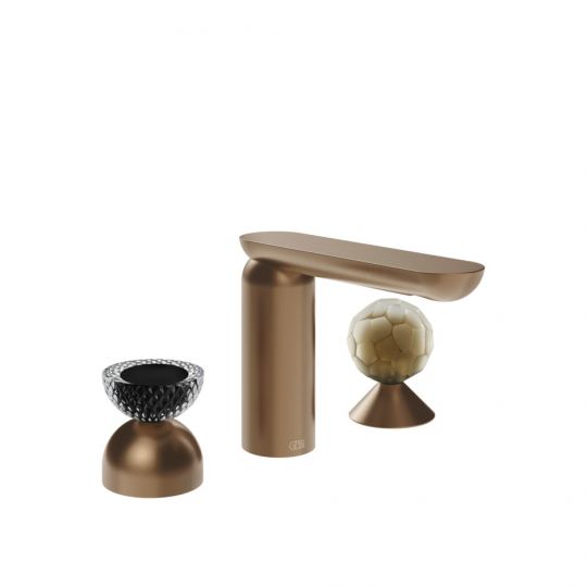 Смеситель для раковины Gessi Perle 74748 без донного клапана с вентилем-полусферой из муранского стекла Balloton и вентилем-сферой из муранского стекла Battuto схема 7 Смеситель для раковины Gessi Perle 74748 без донного клапана с вентилем-полусферой из муранского стекла Balloton и вентилем-сферой из муранского стекла Battuto схема 7