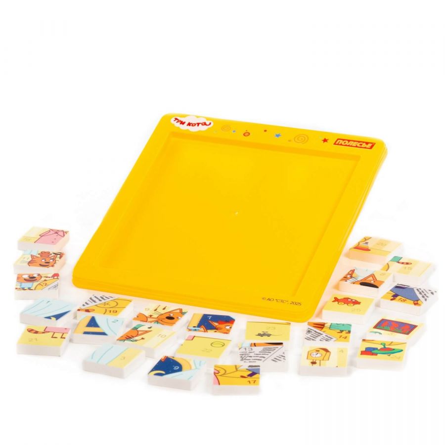 Набор игровой настольный "Три кота" "Семья котов" (25 элементов) (в пакете)