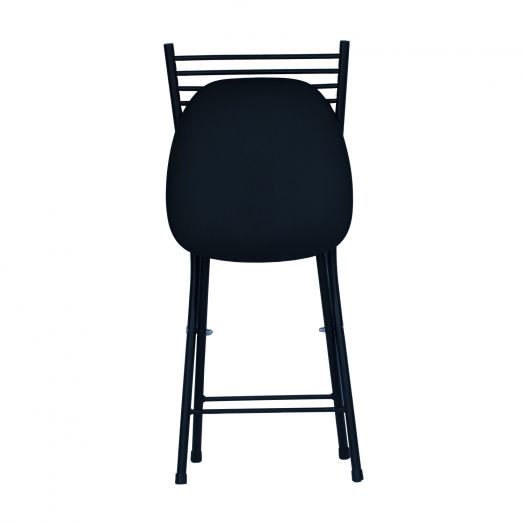 Складной стул «Хлоя» (Чёрная экокожа)