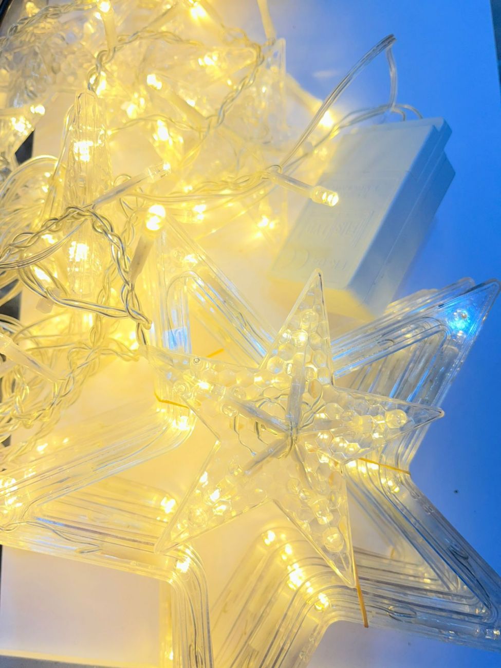 гирлянда штора звезды 3х0.6