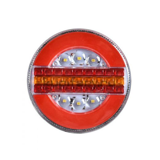 Задний универсальный светодиодный фонарь круглый (габарит поворот стоп) 9 Ватт 24 Вольт ZD2070