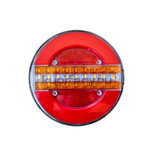 Задний универсальный светодиодный фонарь круглый (задний ход поворот стоп) 9 Ватт 24 Вольт ZD2071