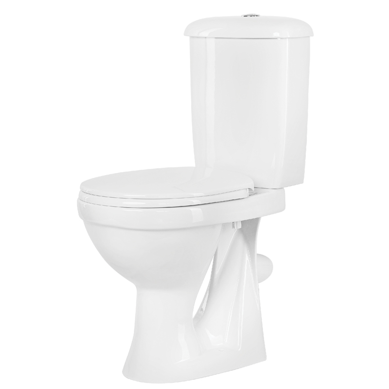 Унитаз-компакт Суперкомпакт Стандарт косой выпуск, с сиденьем, белый 44901130022