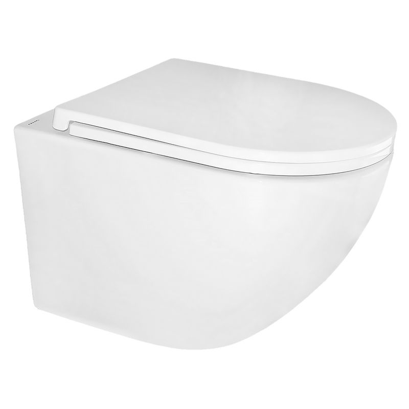 Унитаз подвесной Azario Gloria 360х490х360 безободковый, слив TORNADO, AZ-2003Т