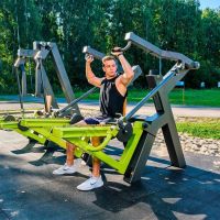 Power-1801.1 Уличный тренажер Жим вверх с переменной нагрузкой