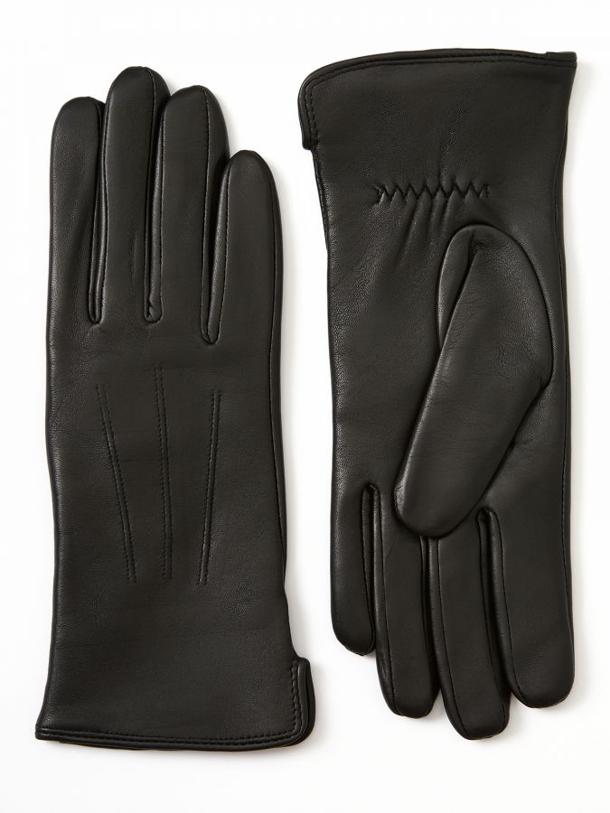 Перчатки женскиеские 100% ш IS825 black ELEGANZZA