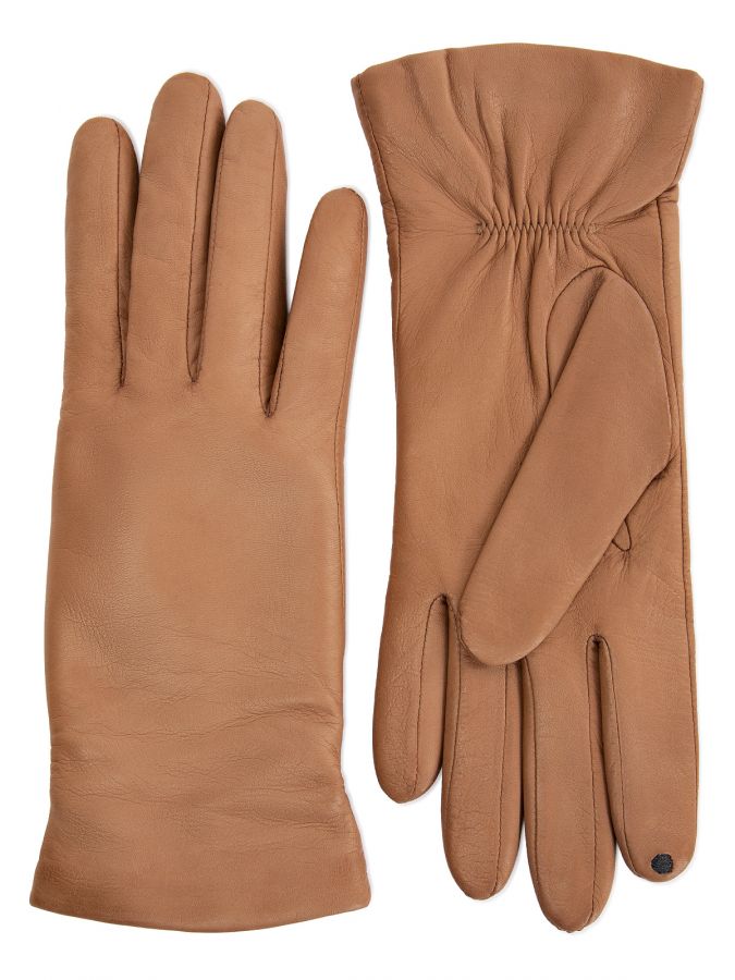 Перчатки женскиеские ш+каш. TOUCH F-IS5500 l.taupe ELEGANZZA