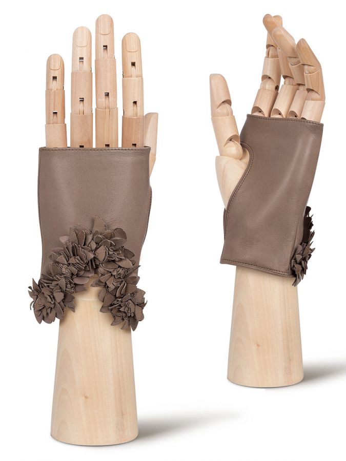 Перчатки женскиеские ш/п F-0250 taupe ELEGANZZA