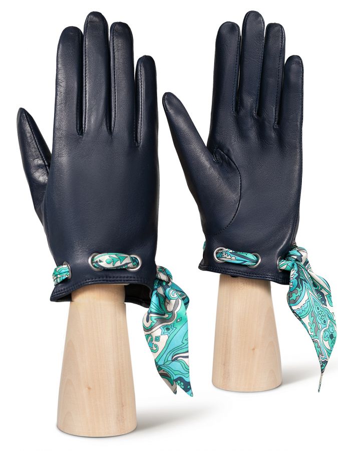 Перчатки женские ш/п IS12700 d.blue ELEGANZZA