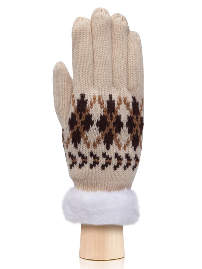 Перчатки Китай W45-GG white/brown Modo GRU