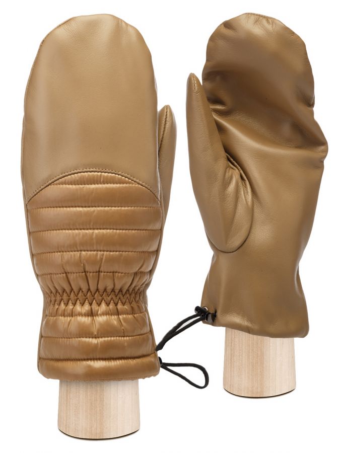 Рукавицы женские 100% ш IS8533 d.beige ELEGANZZA